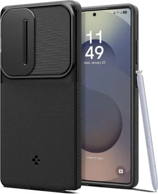 Produktbild von Spigen Optik Armor, Cover, Samsung, Galaxy S25 Ultra, 17,5 cm (6.9"), Schwarz