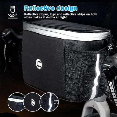 Produktbild von Famanu Fahrradtasche für Lenker - 4 Liter wasserdichte Lenkertasche