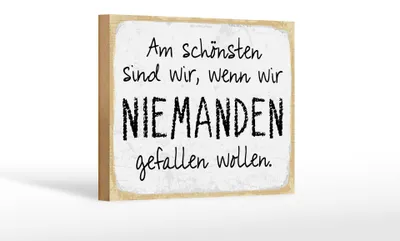 Produktbild von Holzschild Am schönsten sind wir wenn wir, 30x20 cm, Holzschilder Spruch Glück Weisheit