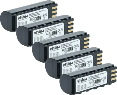 Produktbild von vhbw 5x Akku Ersatz für Leuze 50120448 für Barcodescanner POS (2200 mAh, 3,7 V, Li-Ion)