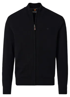 Produktbild von REDMOND Casual Herren Strickjacke Stehkragen Regular Schwarz S