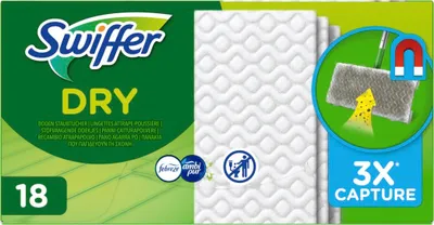 Produktbild von Suché podlahové ubrousky Swiffer s vůní Febreze, náplň str.