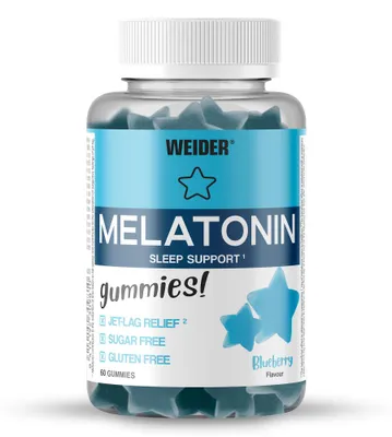 Image de Sommeil - Weider - Melatonin (60 gummies) - Saveur Blueberry