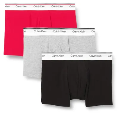 Productafbeelding van Calvin Klein heren boxershorts, 3-pack, model "Balance" met logo aan de tailleband, meerkleurig