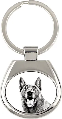 Produktbild von Malinois Belgischer Schäferhund - Schlüsselanhänger mit Hund, Anhänger mit Aufdruck, personalisierter Anhänger der Marke Art-Dog