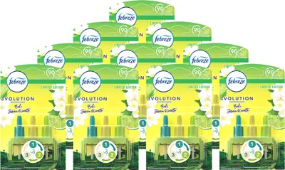 Produktbild von 10x Febreze 3Volution Nachfüllflakon für Duftstecker, Bali Jasmin-Limette