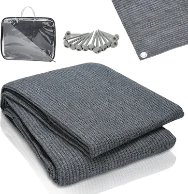 Produktbild von Aopunly Vorzeltteppich,Zeltteppich,Rasenschutz,viele Größen,Grau,250*250CM