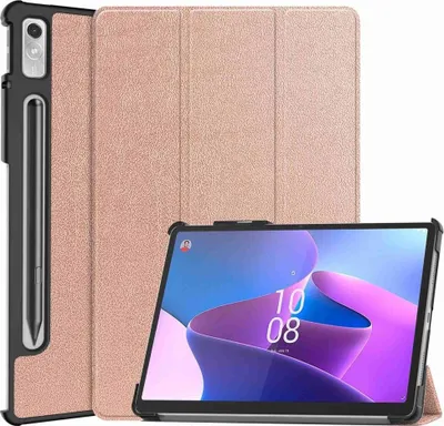 Produktbild von Lenovo Tab P11 Pro Gen 2 Hülle - Tri-Fold Ständer Klapphülle mit Schlaf/Wach-Funktion - Roségold