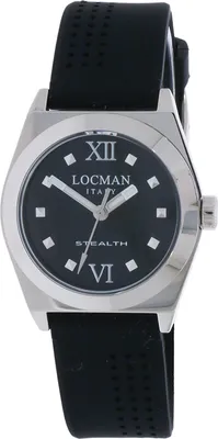 Produktbild von 0204A01A-00BKNKSK Italy Damenuhr Stealth schwarz Ref. 0204A Locman