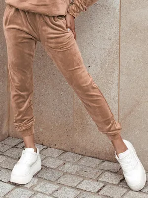 Immagine prodotto di Dstreet Pantaloni da ginnastica da donna Imive marrone chiaro XL