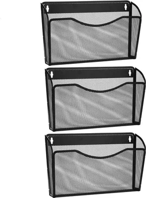 Produktbild von Famanu Wandhalterung für Zeitungen - 3er Set Organizer für Dokumente und Zeitschriften