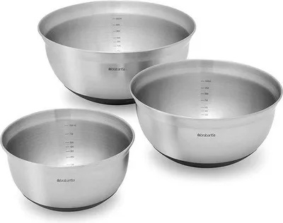 Produktbild von Edelstahl-Mischschüssel-Set für Lebensmittel