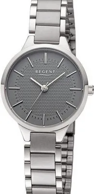 Immagine prodotto di Orologio da donna Regent bracciale in metallo orologio da polso analogico grigio argento URF1501