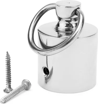 Produktbild von Maritim Seilendstück mit Ring für 30mm Tau aus Messing verchromt Dekoration