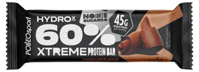 Zdjęcie produktu dla Polleo HydroX, baton proteinowy o zawartości 60% białka, smak czekoladowy, 60 g