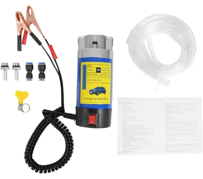 Produktbild von Elektrische Hydraulikölpumpe - 12-V-Getriebeölpumpe - Tragbare Ölförderpumpe - Für Ölwechsel - Gusseisen und Aluminiumlegierung - Verschleißfest
