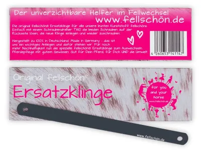 Produktbild von Fellschön Fellwechsel Helfer Ersatzklinge für Fellschönbürste
