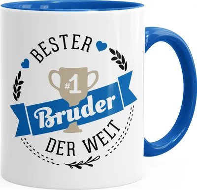 Produktbild von Kaffee-Tasse bester Bruder der Welt Geschenk für Bruder MoonWorks® royal unisize
