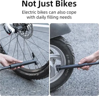 Produktbild von Rockbros Kleine praktische Fahrradpumpe Schwarz - 42520001001 - 5,5 Bar