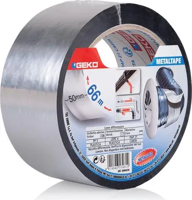 Produktbild von Metallisiertes Klebeband aus PE mit 50 mm x 66 m - Geko