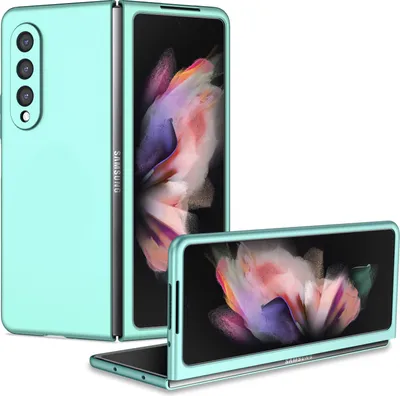Obrázek produktu pro Samsung Z Fold3 5G Pouzdro, tenké tvrdý PC odolné proti poškrábání pouzdro pro Samsung Galaxy Z Fold 3 5G modré