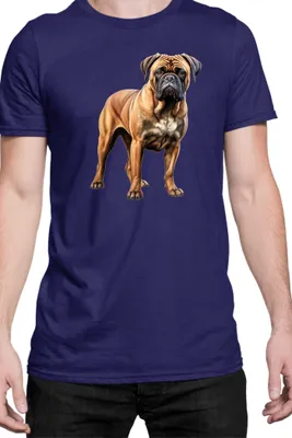 Immagine prodotto di Maglietta da uomo Dogs Breeds Bullmastiff Dog Breed 005, Man M , Bleu foncé