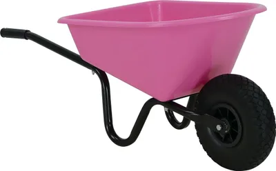 Produktbild von Altrad Fort FO35609 Kinderschubkarre 20l rosa montiert mit PolyurethanRad