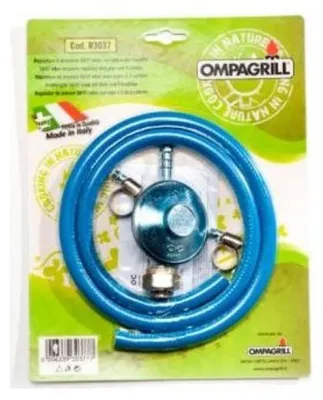 Immagine prodotto di Ompagrill Regolatore Di Pressione R3037 Con Tubo Per Gpl 30/37 Mbar