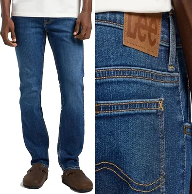 Produktbild von LEE, Herren Jeanshosen, Slim fit, RIDER, W33 L34, Blau, Jeans, baggyjeans, buggy