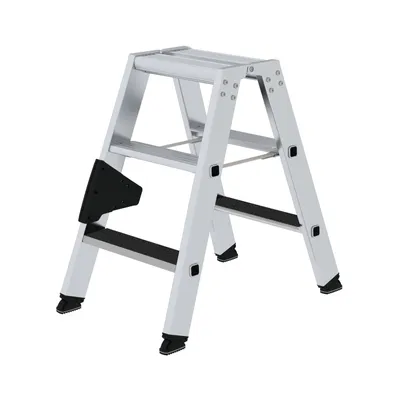 Produktbild von MUNK Stehleiter beidseitig begehbar mit clip-step R13 2x3 Stufen