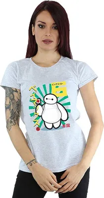 Produktbild von Big Hero 6 - T-Shirt für Damen BI1465 (M) (Grau)