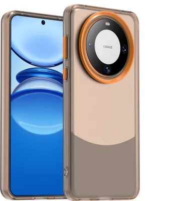 Produktbild von Handyhülle für Huawei Mate 60 Schlank Durchscheinend Matt Stoßfest Schutzhülle Orange