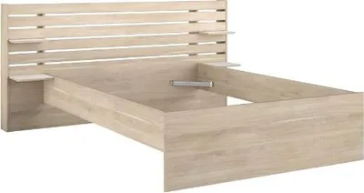 Produktbild von Doppelbett Tokio 140x200cm-Eiche Nachbildung/Weiß