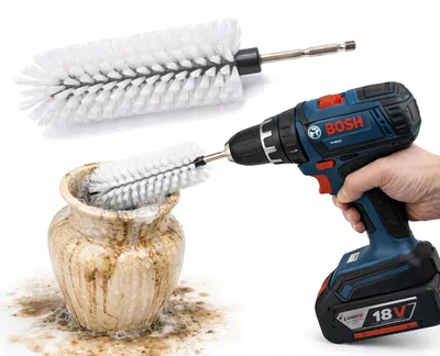 Produktbild von Nylon-Bürste für Bohrmaschine 16,5 cm Langlebig