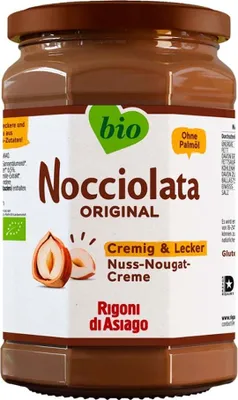 Produktbild von Rigoni di Asiago Nocciolata Nuss-Nougat-Creme mit Kakao 700 g, Nussaufstrich, Haselnuss, 700 g, 544 kcal, 2270 kJ, 32 g