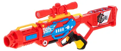 Zdjęcie produktu dla Pistolet na piankowe rzutki Blaze Storm + 20 rzutek w kolorze czerwonym