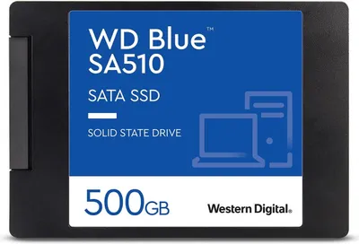 Zdjęcie produktu dla Western Digital Blue SA510, 500 GB, 2.5", 560 MB/s, 6 Gbit/s