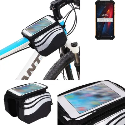 Produktbild von K-S-Trade Rahmentasche Fahrrad-Halterung kompatibel mit Ulefone Armor 8 Pro Rahmenhalterung Fahrrad Handyhalterung Fahrradtasche Handy Smartphone