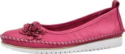 Produktbild von Andrea Conti Damen Ballerina bequem Leder Blume Applikation 0023645, Größe:40 EU, Farbe:Rosa