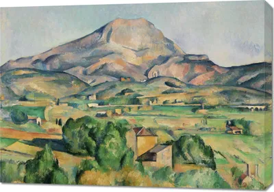 Immagine prodotto di Quadro 100x70cm Mont Sainte-Victoire, Paul Cezanne Vintage per il salotto