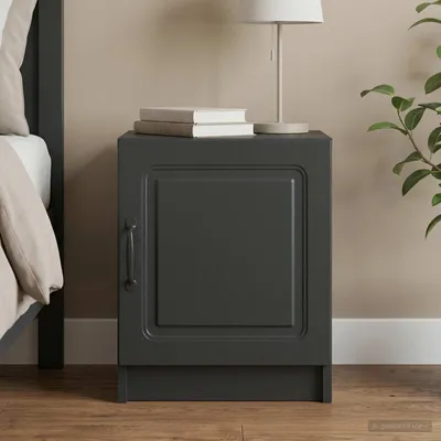 Image de Maison Exclusive - Table de chevet noire 43 x 34,5 x 47 cm en aggloméré