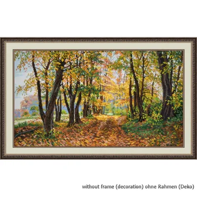 Obrázok produktu pre Súprava na vyšívanie krížikom "Lindengasse", počítaný vzor, 45x27cm