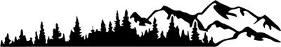 Obrázek produktu pro 1 ks Univerzální vinylové stromy Mountain Forest Grafické samolepky Car Emblem Grafické samolepky Nálepka na okno Nárazník Nálepky pro RV, karavan, auto, nákladní auto