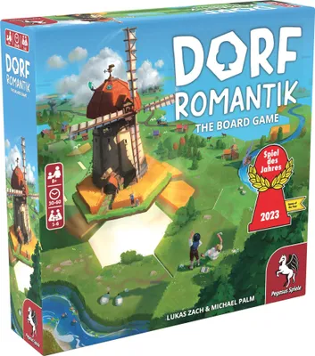 Brettspiel Dorfromantik, kooperatives Legespiel, 1-6 Spieler, 60 Min.