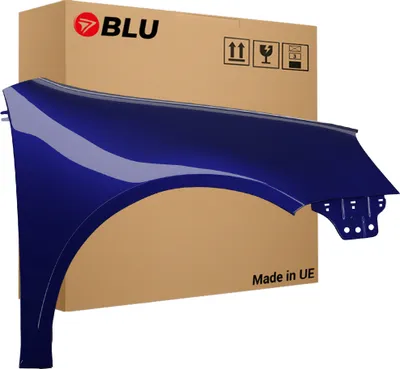 Zdjęcie produktu dla BLU Błotnik pasujący do VW Volkswagen GOLF V 5 SCHRÄGHECK LD5Q Prawy Niebieski SchattenBlau | 2003-2009 | Przedni Przód | Lakierowany | Gotowy do montażu  | Stal