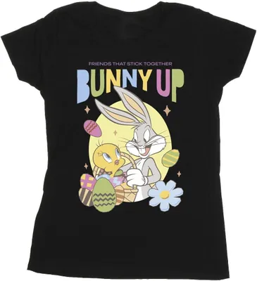 Produktbild von Looney Tunes - "Bunny Up" T-Shirt für Damen BI28842 (L) (Schwarz)