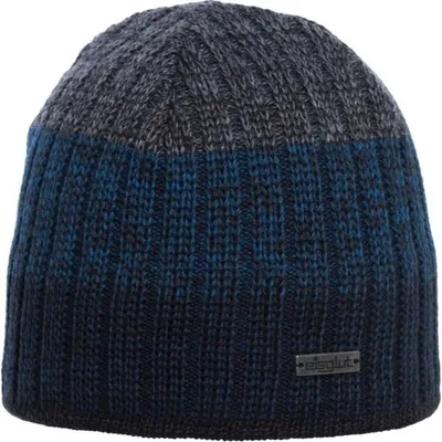Produktbild von Eisglut Strickmütze Griffin aus Wolle mit Fleece-Innenband, blau, Gr. Einheitsgröße