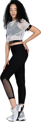 Produktbild von Damen Leggings Fitness Trainingshose Sporthose Tight Mittelhohe Bund 22236