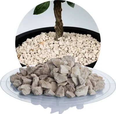 Produktbild von Schicker Mineral-Kalk Ziersplitt beige 25 kg-8-16mm