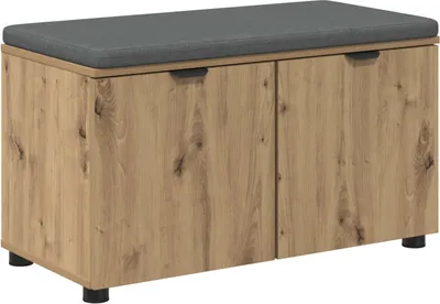 Image de vidaXL Flurbank, chêne artisanal, 80 x 38 x 46 cm